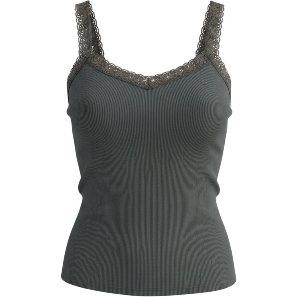 Old Navy Cami Tank Top Womens Small Lace Trim Ribbed Y2k Fairy Grunge‎ 2000s